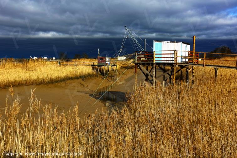Port Conac Estuaire de la Gironde Carrelets Charente-Maritime France
