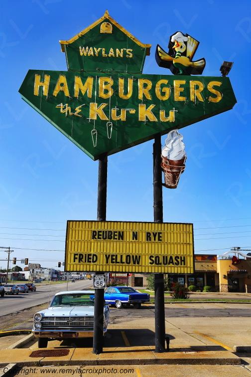 Miami Waylan's Ku Ku Hamburgers Route 66 Oklahoma USA www.remylacroixphoto.com