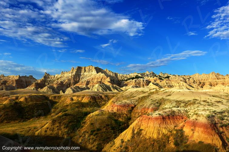 Yellow Mounds Badlands National Park South Dakota USA www.remylacroixphoto.com
