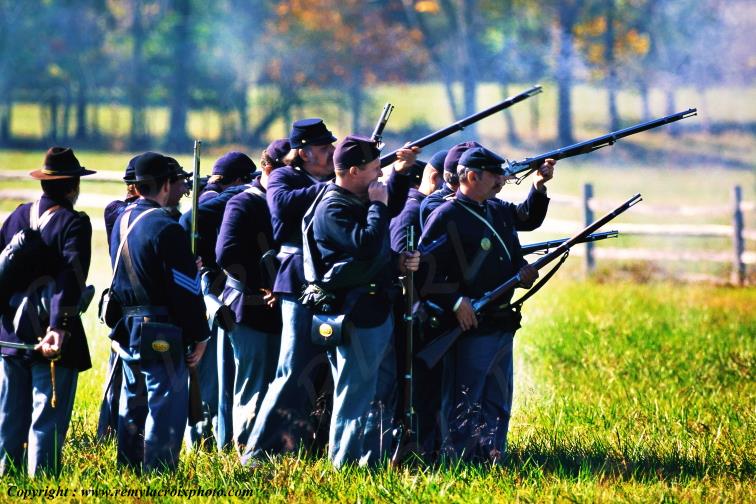 Gettysburg National Battlefield Northern soldiers Pennsylvania Pennsylvanie USA www.remylacroixphoto.com