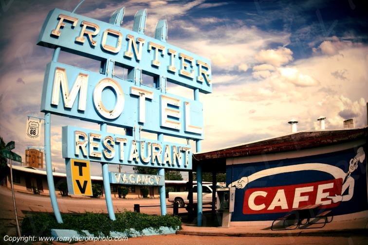Frontier Motel Route 66 Peach Springs Arizona USA www.remylacroixphoto.com