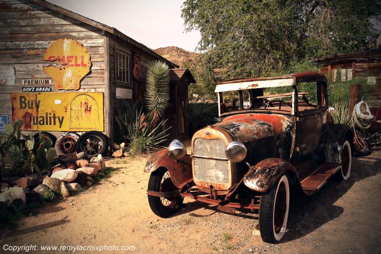 Hackberry Trading Post Ford T Route 66 Arizona USA www.remylacroixphoto.com