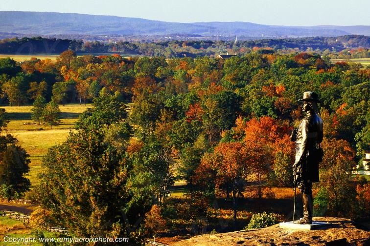 Gettysburg National Battlefield Pennsylvania Pennsylvanie USA www.remylacroixphoto.com