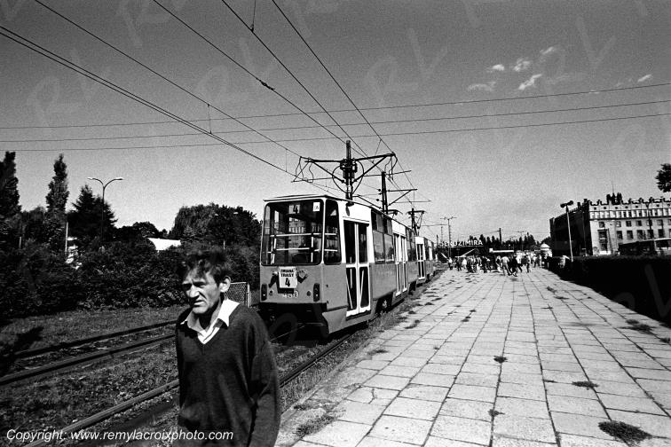Retour de l'usine,cit� industrielle de Nowa-Huta,Pologne