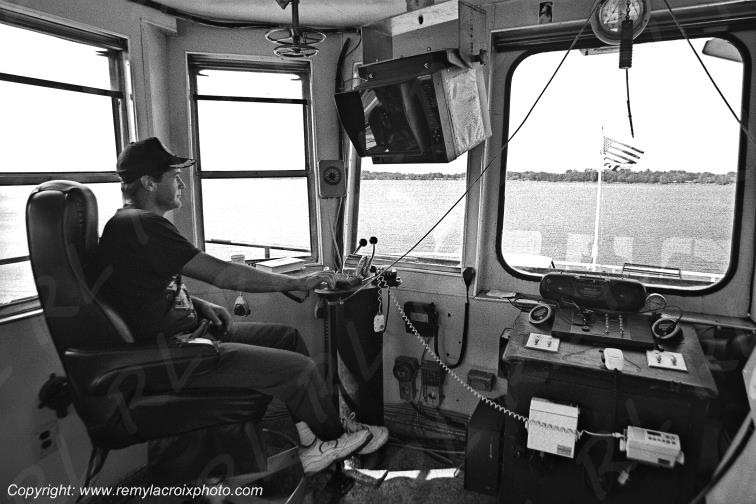 Mississippi River Delata Ferry Boat Louisiane Louisiana USA www.remylacroixphoto.com
