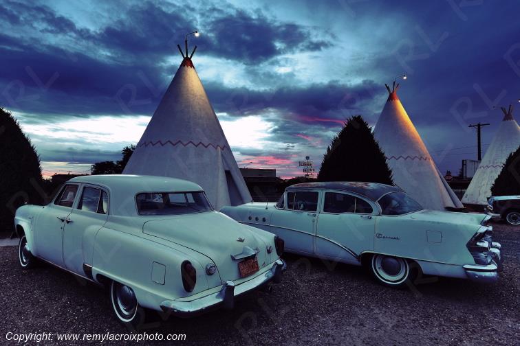 Studebaker Champion 1951 Buick Special 4 Door 1955 Wigwam Motel Route 66 Holbrook Arizona USA www.remylacroixphoto.com