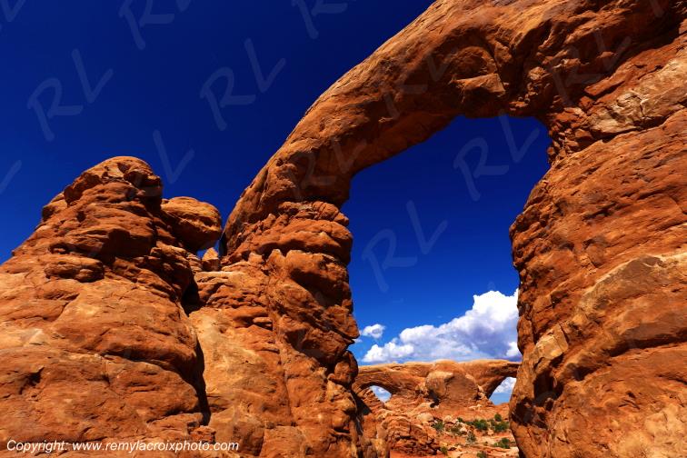 Turret Arch & The Windows Arches Arches National Park Utah USA