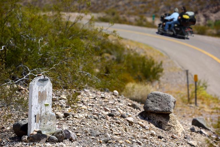 Mojave Desert Biker's Grave Route 66 Topock Arizona USA www.remylacroixphoto.com