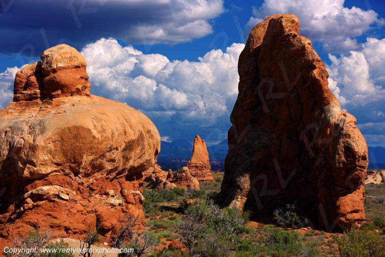 The Windows Section Arches Arches National Park Utah USA