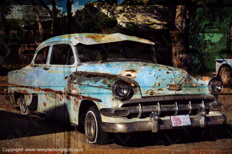 Chevrolet Bel Air Coupe 1954 wreck Route 66 Seligman Arizona USA www.remylacroixphoto.com
