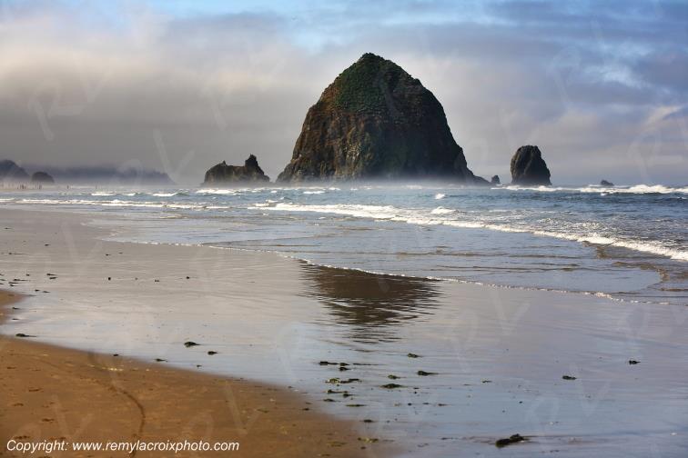 Cannon Beach Haystade Rock  Pacific Oregon USA www.remylacroixphoto.com