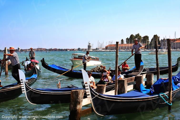 Venise San Marco gondoles V�n�tie Italie Italy Italia www.remylacroixphoto.com