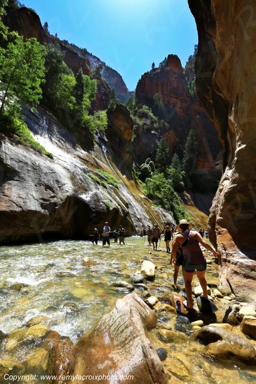 Riverside Walk Zion National Park Utah USA