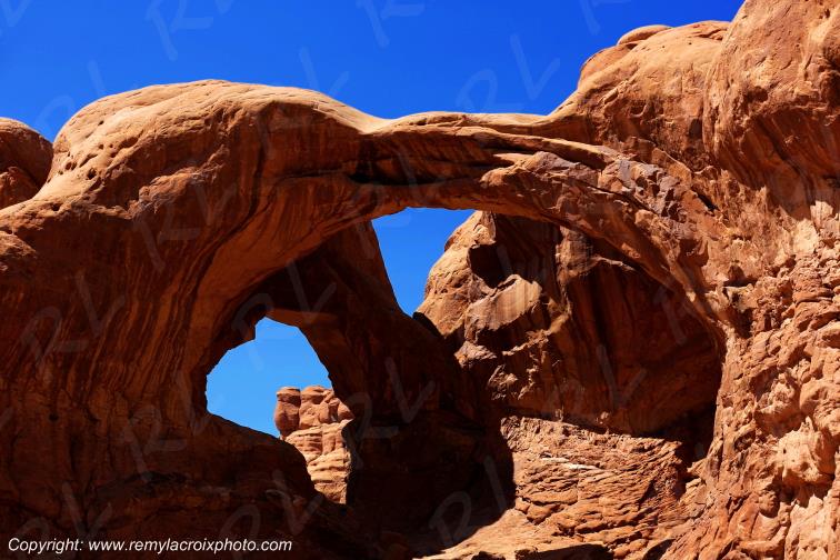 Double Arch Arches National Park Utah USA