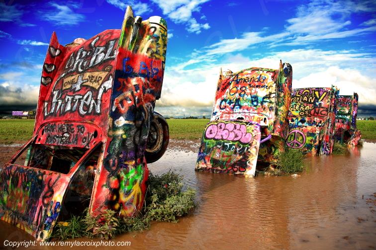 Cadillac Ranch Route 66 Amarillo Texas USA www.remylacroixphoto.com
