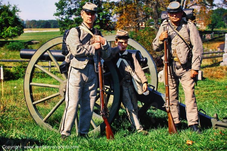 Gettysburg National Battlefield Southern soldiers Pennsylvania Pennsylvanie USA www.remylacroixphoto.com
