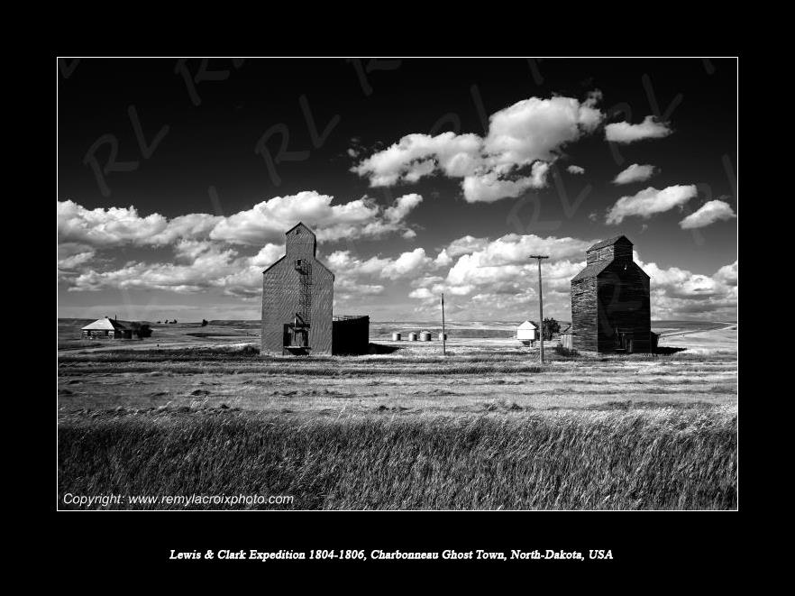 Lewis & Clark Expedition 1804-1806 Charbonneau Ghost-Town North Dakota USA