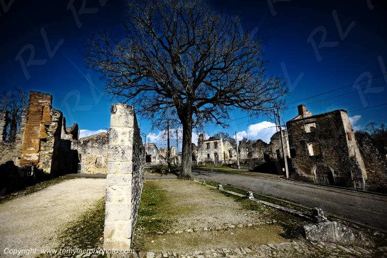 Village martyr de Oradour sur Glane,Haute-Vienne,France