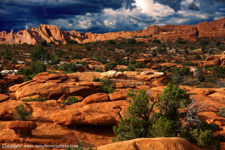 Salt Valley Overlook Arches Arches National Park Utah USA