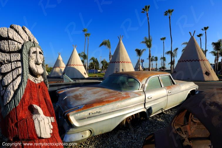 Wigwam Motel Route 66 San Bernardino Californie California USA www.remylacroixphoto.com