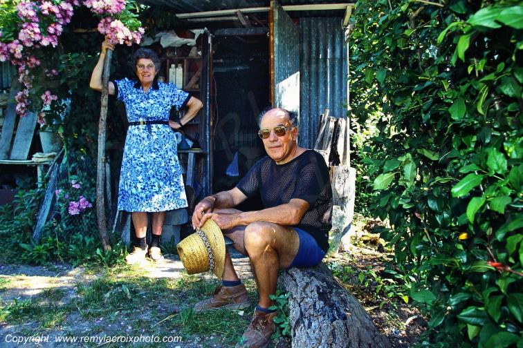 Marais de Bourges Louis et son �pouse cabanon Cher Berry Centre Val de Loire France www.remylacroixphoto.com