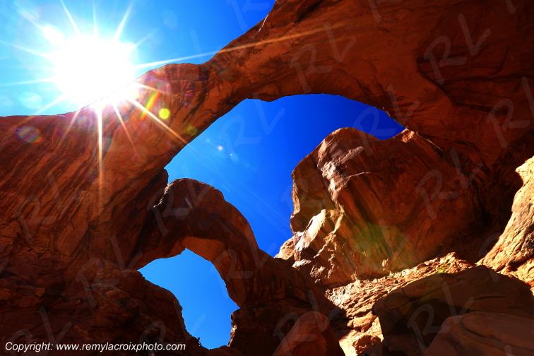 Double Arch Arches National Park Utah USA