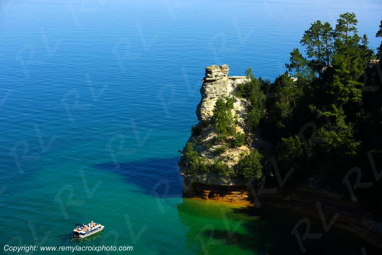 Pictured Rocks National Lakeshore Lake Superior Michigan USA