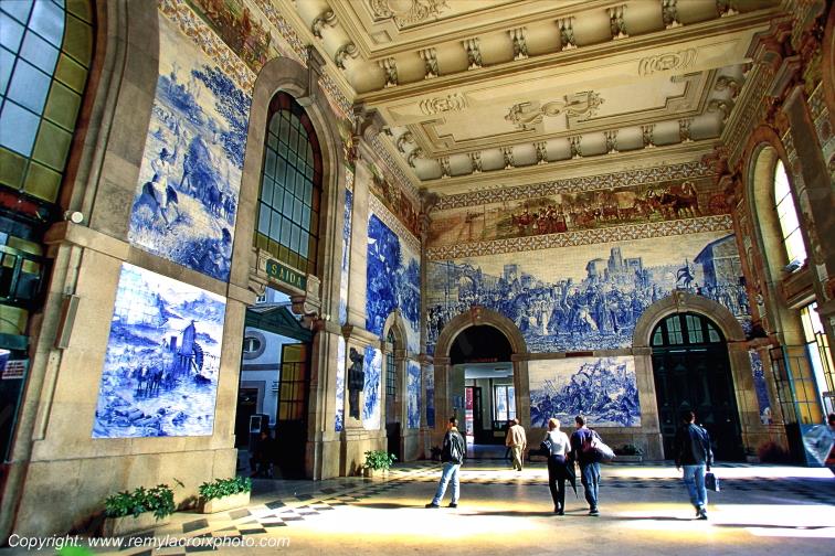 Porto Sao Bento Railway Station Portugal www.remylacroixphoto.com