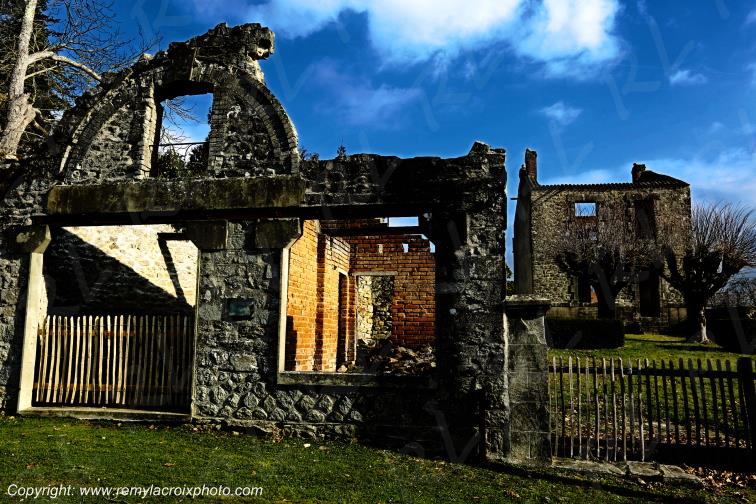 Village martyr de Oradour sur Glane Haute-Vienne France