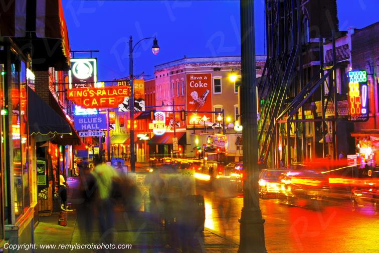Beale Street blues rock'n'roll Memphis Tennessee USA