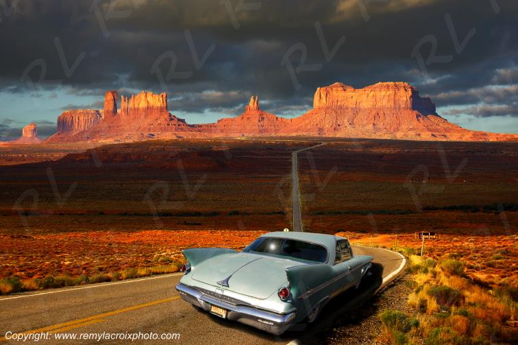 Road to Monument Valley Chrysler Imperial 1960 Utah USA www.remylacroixphoto.com