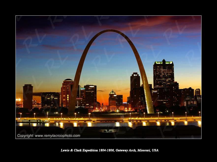 Lewis & Clark Expedition 1804-1806 Gateway Arch St Louis Missouri USA