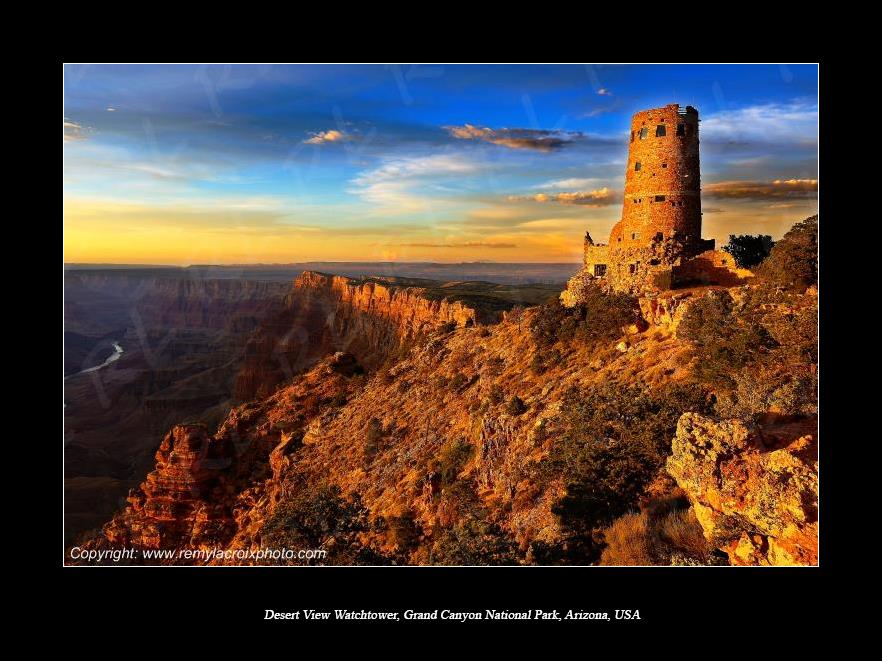 Desert View Watchtower Grand Canyon National Park Arizona USA www.remylacroixphoto.com