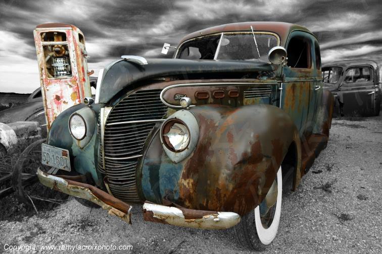 Ford Tudor Standard 1939 American Classic Cars Wrecks www.remylacroixphoto.com
