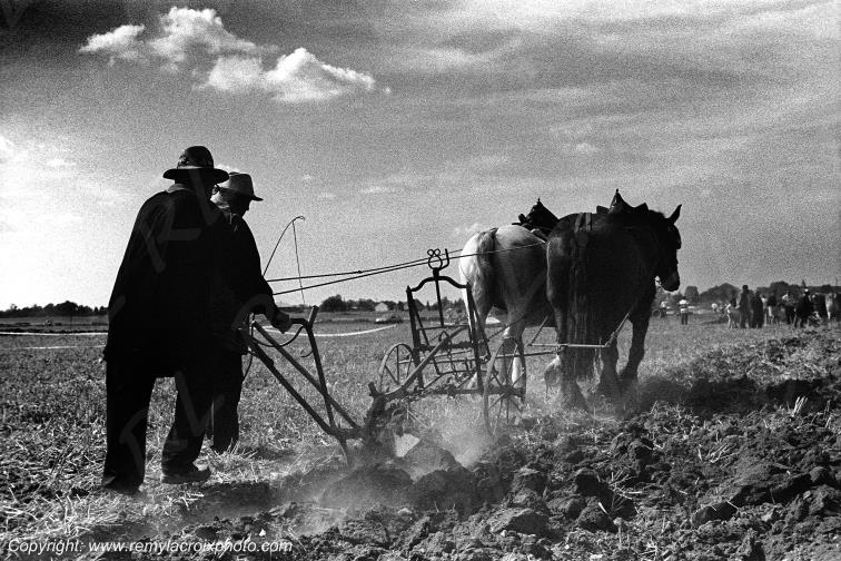 Labours � l'ancienne Champagne berrichonne Dun sur Auron Cher Berry France