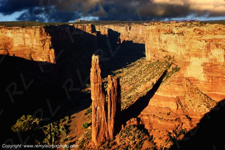 Chelly Canyon Spider Rock Navajo Dineh Arizona USA www.remylacroixphoto.com