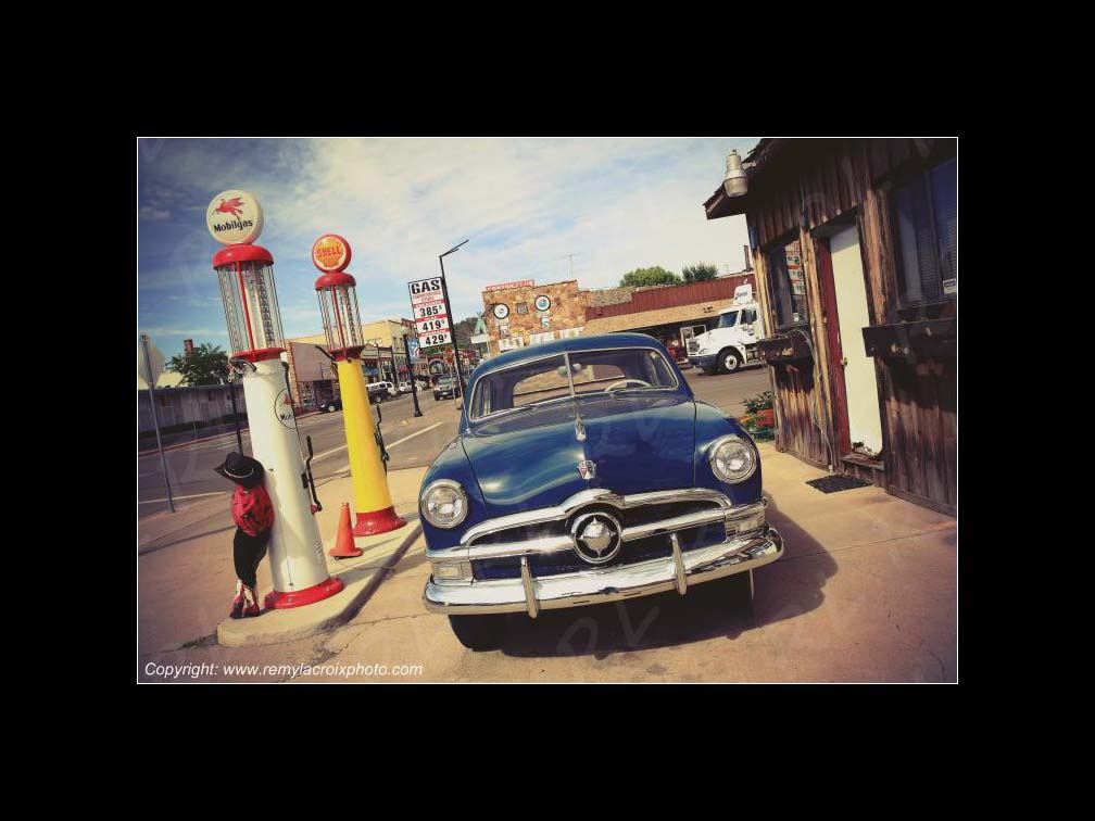 A little cow-boy on Route 66 Williams Route 66 Arizona USA