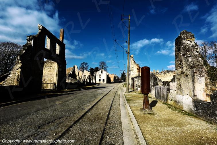 Village martyr de Oradour sur Glane Haute-Vienne France