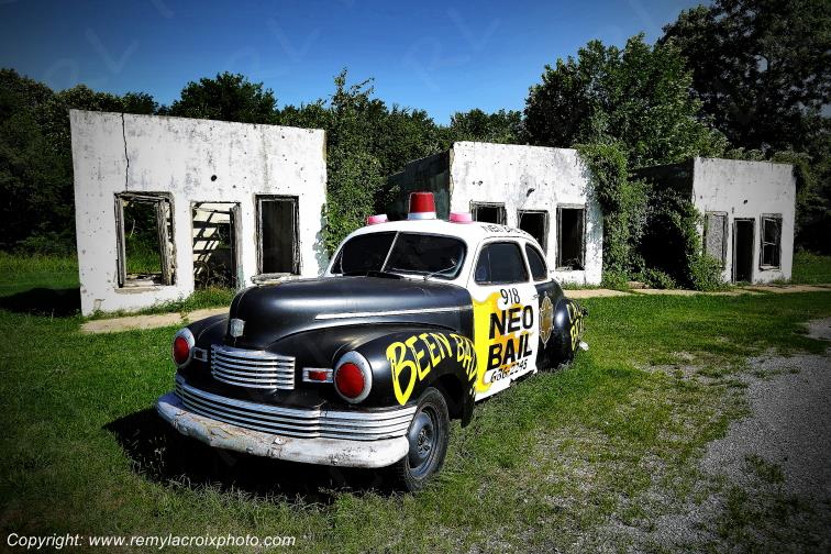Afton Avon Motel Route 66 Oklahoma Nash 1947 USA www.remylacroixphoto.com