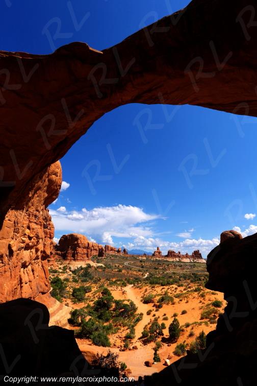 Double Arch Arches National Park Utah USA