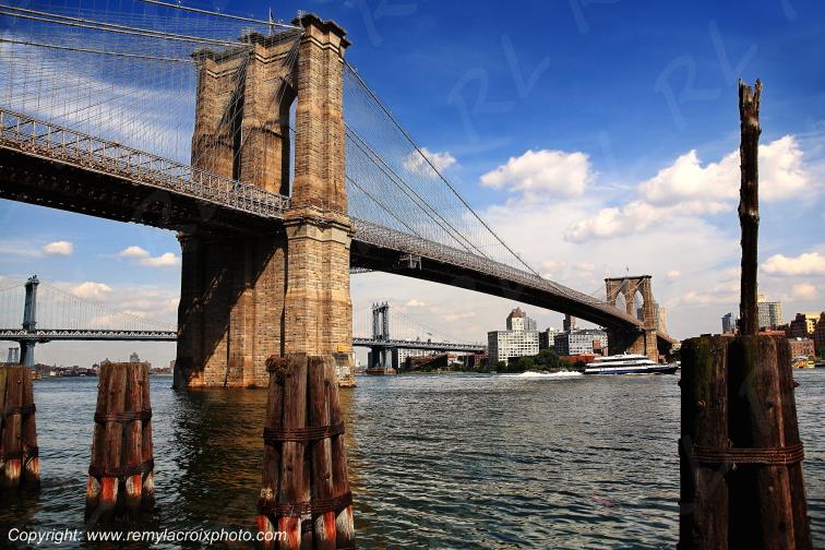 Brooklin Bridge Manhattan New-York city New-York USA www.remylacroixphoto.com