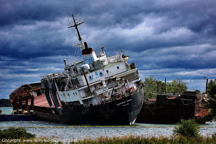 Lac Saint Louis Beauharnois Cargo Kathryn Spirit Qu�bec Canada www.remylacroixphoto.com