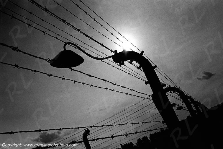 Auschwitz Birkenau camp de concentration enceinte Haute-Sil�sie Pologne www.remylacroixphoto.com