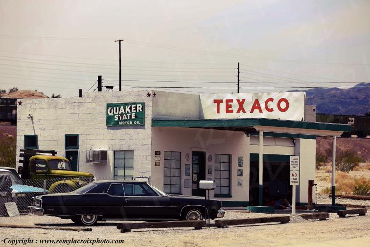Texaco Garage Needles Route 66 Californie USA www.remylacroixphoto.com