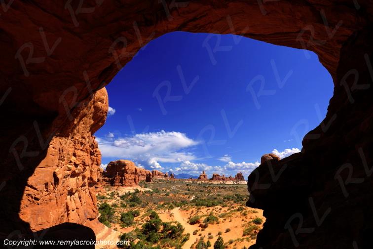 Double Arch Arches National Park Utah USA