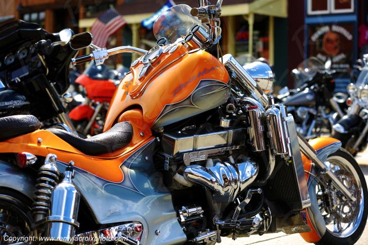 Boss Hoss Motorcycle Hill City Bikers Black Hills South Dakota USA