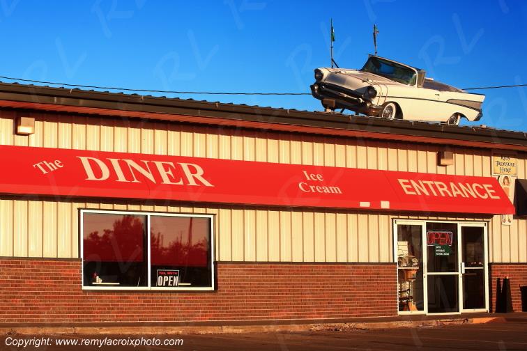 Murdo diner fifties Chevrolet Bel Air 1957 South Dakota USA