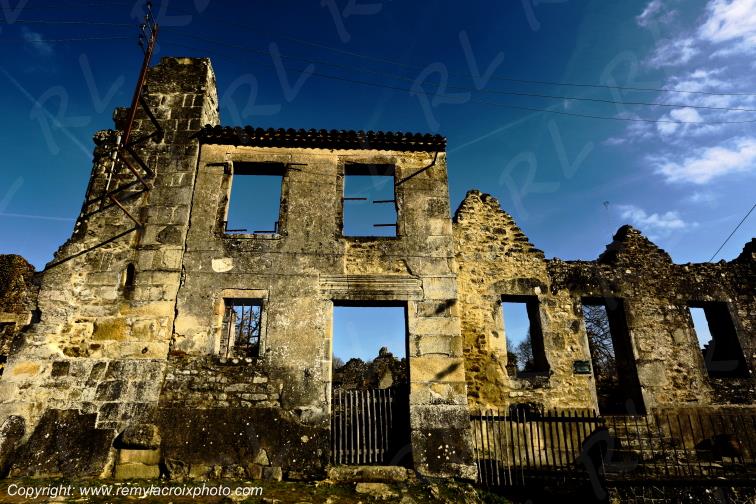 Village martyr de Oradour sur Glane Haute-Vienne France