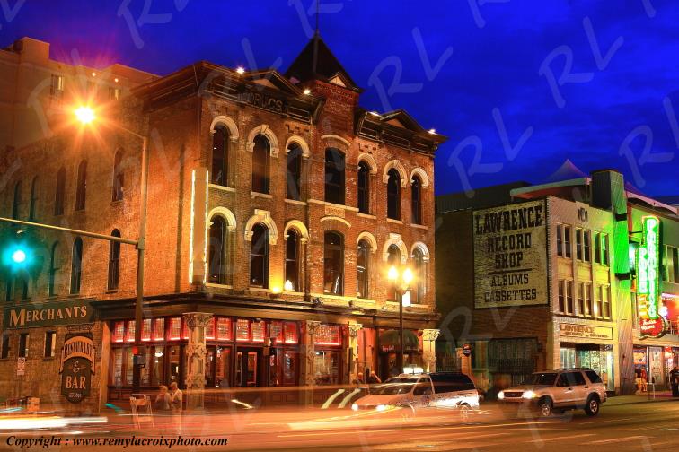 Broadway by night Nashville Tennessee USA www.remylacroixphoto.com