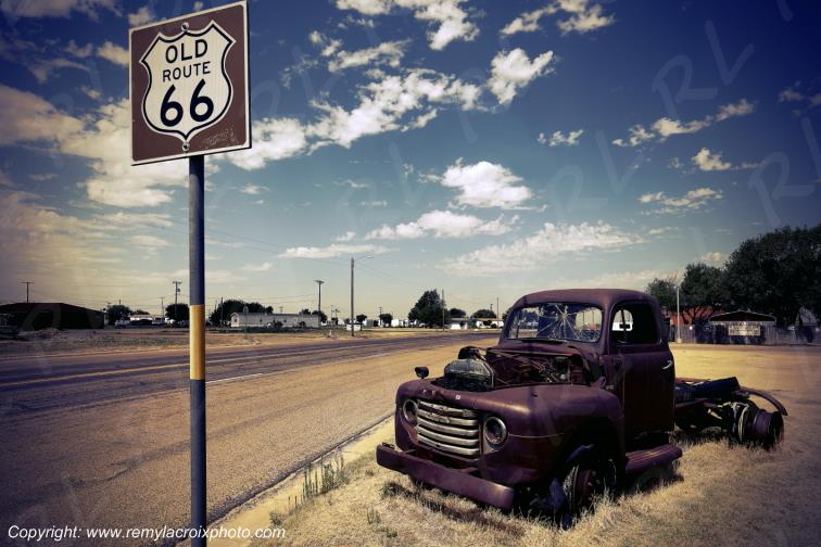 Route 66 Vega Texas USA www.remylacroixphoto.com